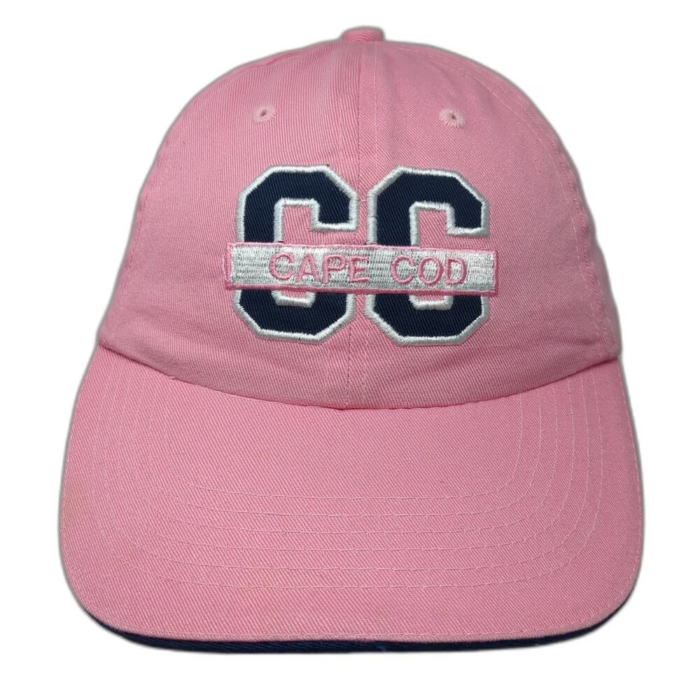Bay State Apparel Baseball Cap Pink Blue One Size Cape Cod CC Embroidered Hat